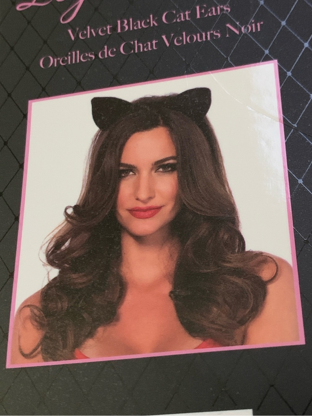 Leg Avenue Black Velvet Cat Ears Headband